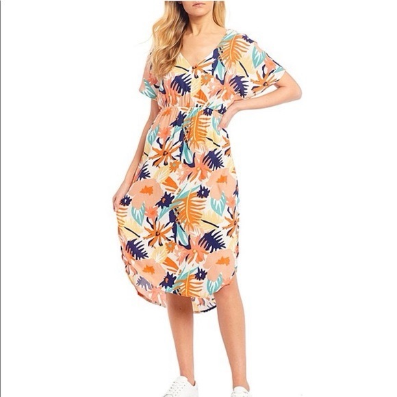 🦩 Roxy Flamingo Shades Midi Dress - Picture 3 of 8